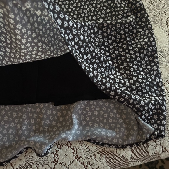 navy blue floral maxi skirt - Picture 4 of 4